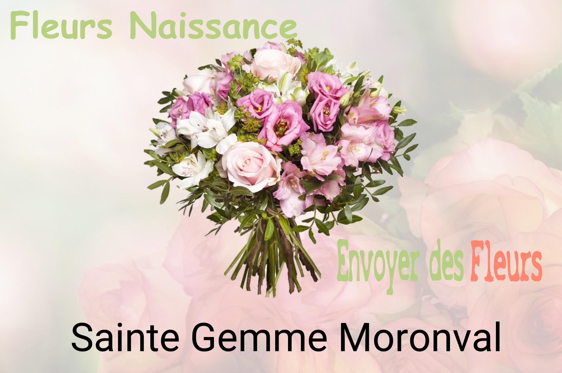 Bouquet de fleurs de naissance livré à Sainte-Gemme-Moronval